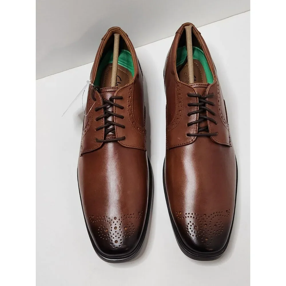 Clarks Clarkslite Men’s Dress Shoes Size 13 Tan Combi Tie